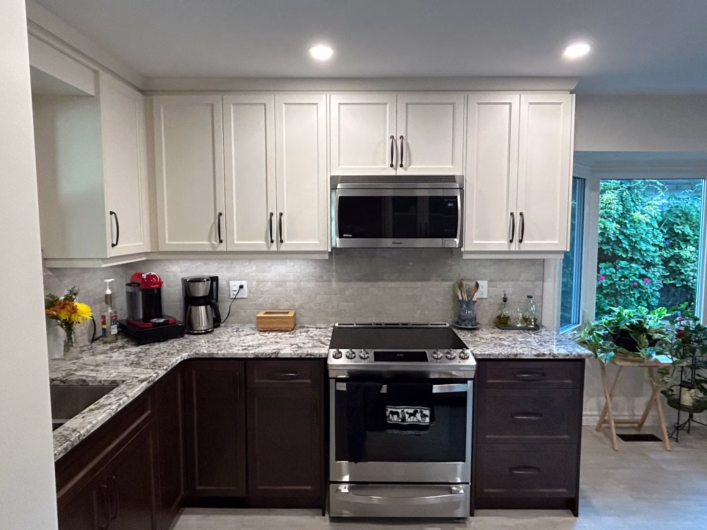 kitchen oven and microwave