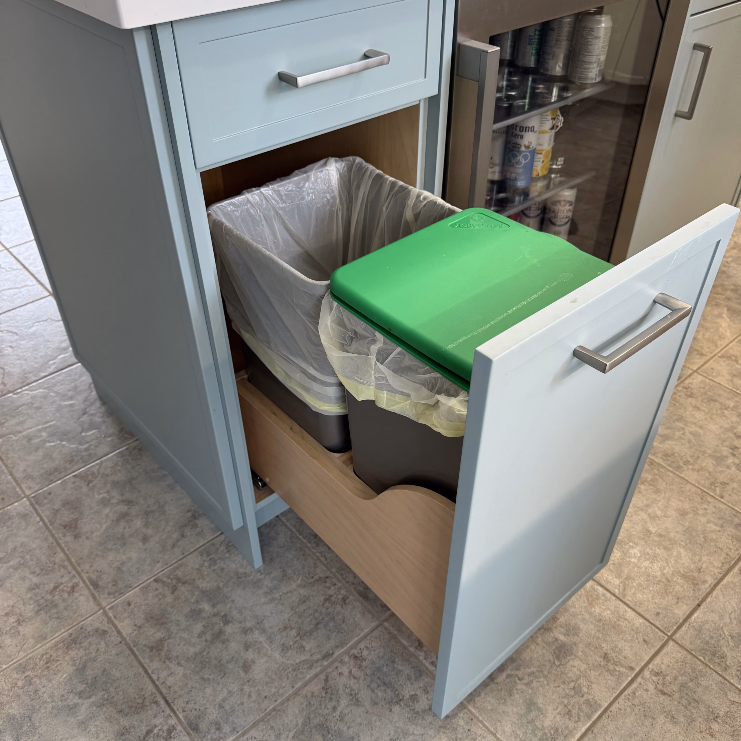 Double Waste Basket